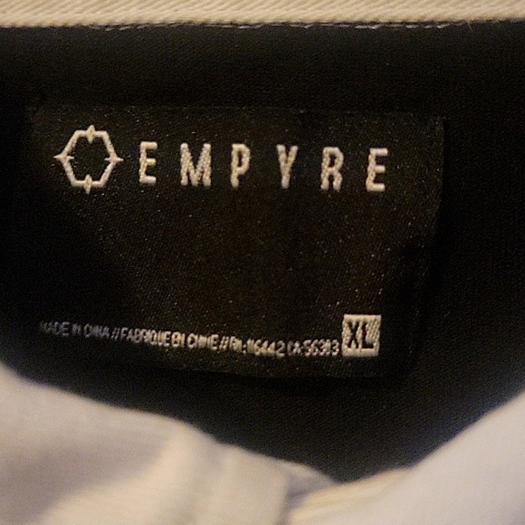 Mens polo shirt by empyre size XL color black turquoise white - Picture 4 of 11